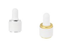 Ensemble de bagues en plastique pour compte-gouttes, couleur argent ou or, avec tétine pour biberons 1020-88--photo_produit