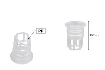 Flow controller - plastic drainer for bottles 1020-88--image_dimensions