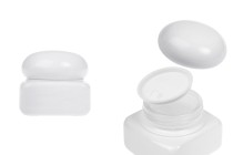 Bocal en verre blanc de 50 ml avec couvercle (avec joint intérieur) et joint en plastique-photo_produit