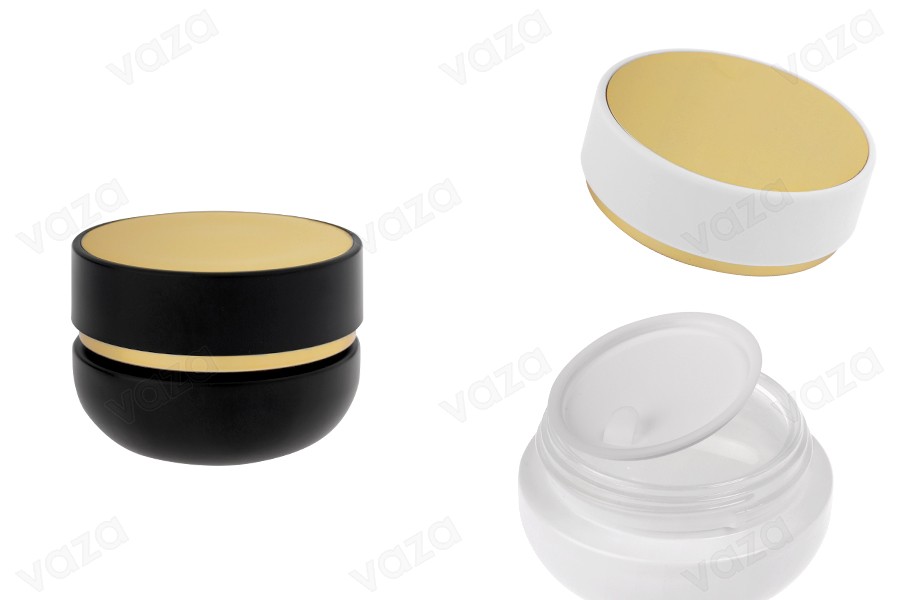 Γυάλινο βάζο 30 ml με καπάκι (με εσωτετικό παρέμβυσμα) και πλαστικό παρέμβυσμα Γυάλινο βάζο 30 ml με καπάκι (με εσωτετικό παρέμβυσμα) και πλαστικό παρέμβυσμα-εικόνα_προϊοντική
