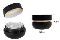 Pot en verre de 30 ml avec couvercle (avec joint intérieur) et joint en plastique-photo_dimensions