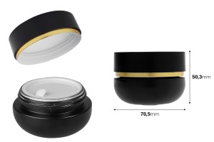 Pot en verre de 30 ml avec couvercle (avec joint intérieur) et joint en plastique-εικόνα_διαστάσεις