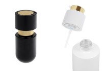 30-ml-Glasflasche mit goldener Pumpe für Creme-produktbild