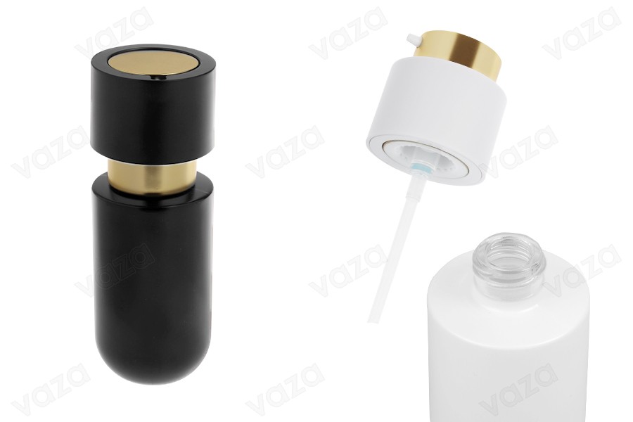 Μπουκαλάκι γυάλινο 50 ml με χρυσή αντλία για κρέμα Μπουκαλάκι γυάλινο 50 ml με χρυσή αντλία για κρέμα-εικόνα_προϊοντική