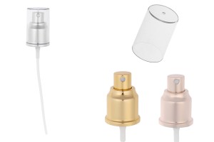 Spray plastique 24/410 avec revêtement en aluminium et bouchon transparent-εικόνα_προϊοντική