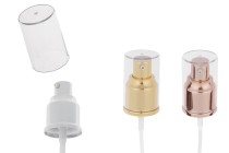 Αντλία κρέμας 24/410 πλαστική με επικάλυψη αλουμινίου και διάφανο καπάκι-εικόνα_προϊοντική