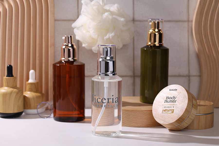 Αντλία κρέμας 24/410 πλαστική με επικάλυψη αλουμινίου και διάφανο καπάκι-εικόνα_σύνθεση