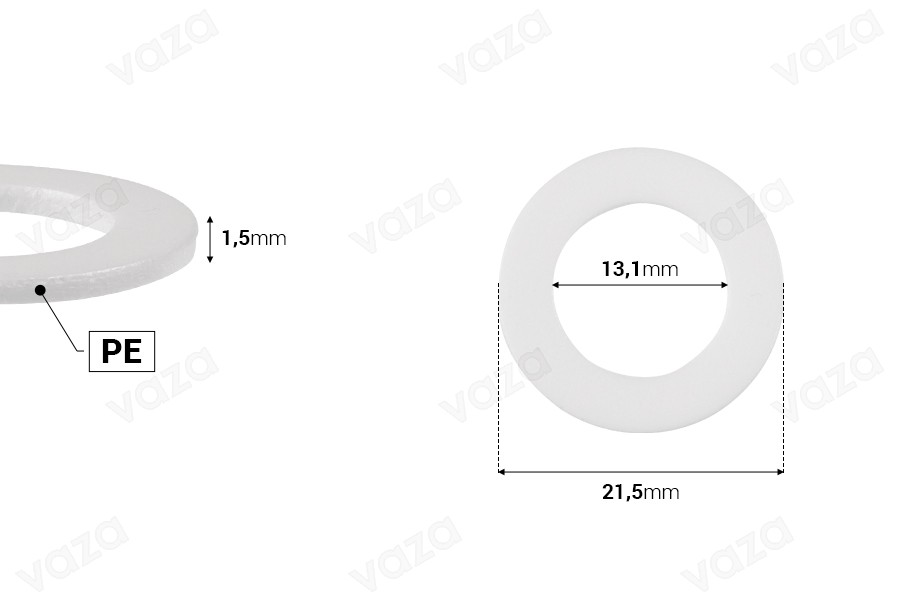 Παρέμβυσμα για αντλίες PP24 με πάχος 1,5 mm - κατάλληλο για τις αντλίες με κωδικό 1023-110-0 Παρέμβυσμα για αντλίες PP24 με πάχος 1,5 mm - κατάλληλο για τις αντλίες με κωδικό 1023-110-0-εικόνα_διαστάσεις