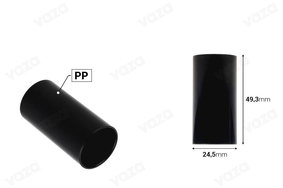 Couvercle en plastique (PP) blanc ou noir Couvercle en plastique (PP) blanc ou noir-photo_dimensions