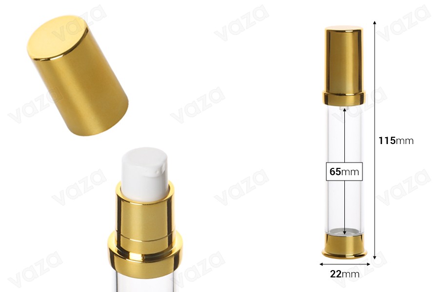 Airless σωληνάριο ακρυλικό για κρέμα 15 ml-εικόνα_διαστάσεις