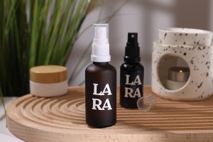 Shishe qelqi për vajra esenciale ngjyrë karamel 30 ml me grykë PP18    -εικόνα_σύνθεση