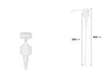 Long nozzle white plastic pump with 28/410 finish Long nozzle white plastic pump with 28/410 finish-image_dimensions