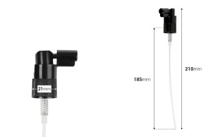 Spray 18/410 en plastique de couleur noire pour une pulvérisation locale-εικόνα_διαστάσεις