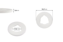 Παρέμβυσμα για σπρέι PP18 με πάχος 1,6 mm - 50 τεμάχια-εικόνα_διαστάσεις