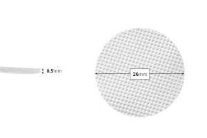 Joint d'étanchéité par induction à soulever et à décoller 26 mm (scellage par induction)-εικόνα_διαστάσεις