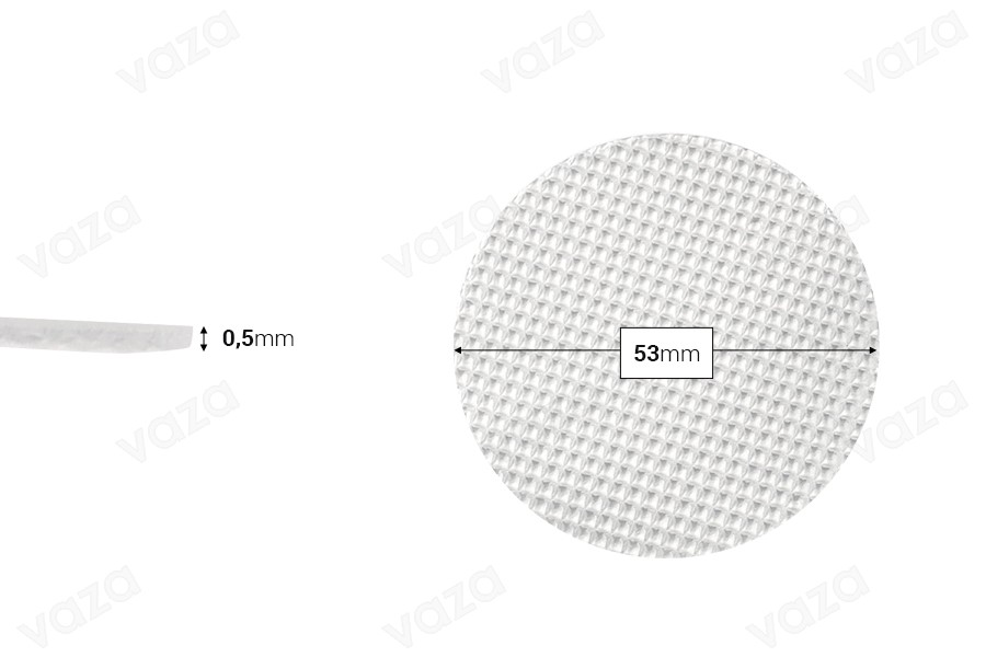 Παρέμβυσμα lift and peel επαγωγικής σφράγισης 53 mm (induction sealing) - 500 τμχ Παρέμβυσμα lift and peel επαγωγικής σφράγισης 53 mm (induction sealing) - 500 τμχ-εικόνα_διαστάσεις