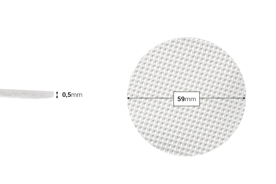 Παρέμβυσμα lift and peel επαγωγικής σφράγισης 59 mm (induction sealing) - 500 τμχ Παρέμβυσμα lift and peel επαγωγικής σφράγισης 59 mm (induction sealing) - 500 τμχ