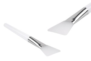Spatule-pinceau en silicone 159 mm avec manche en plastique pour crème avec détail argenté-εικόνα_προϊοντική