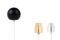Sprej me kapak sferik mat të zi (të madh) për shishe parfumi me mbyllje sigurie crimp 15 mm.   -imazh_produkt