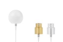 Set – Aluminium-Sprühflasche und weiße Kugelkappe (groß) für Flaschen mit 15/400-Auslauf Set – Aluminium-Sprühflasche und weiße Kugelkappe (groß) für Flaschen mit 15/400-Auslauf-produktbild