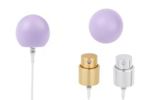 Set – Aluminium-Sprühkopf und lila Kugelkappe (klein) für Flaschen mit 15/400-Auslauf-produktbild