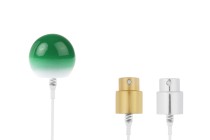 Ensemble - vaporisateur en aluminium et bouchon sphérique vert (petit) pour flacons à bec verseur 15/400-εικόνα_προϊοντική