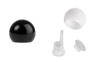 Tappo in plastica con tappo e regolatore di flusso per flaconi di oli essenziali PP18 - 50 pezzi-εικόνα_προϊοντική