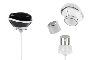 Silberner Sprühkopf mit luxuriöser Kappe für Parfümflaschen mit 15-mm-Sicherheitsverschluss-εικόνα_προϊοντική