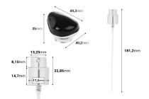 Set – Sprühflasche aus Aluminium und luxuriöser Verschluss für Parfümflaschen mit 15/400-Auslauf-εικόνα_διαστάσεις