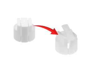 Bouchon de sécurité doseur en plastique pour flacons à col de 20 mm - 50 pièces-εικόνα_σύνθεση