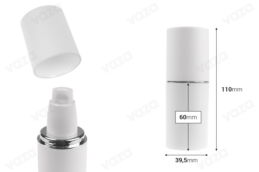 Μπουκαλάκι 30 ml σε λευκό ΜΑΤ χρώμα με ασημί ή χρυσή ρίγα, με αντλία κρέμας και λευκό ΜΑΤ καπάκι Μπουκαλάκι 30 ml σε λευκό ΜΑΤ χρώμα με ασημί ή χρυσή ρίγα, με αντλία κρέμας και λευκό ΜΑΤ καπάκι-εικόνα_διαστάσεις