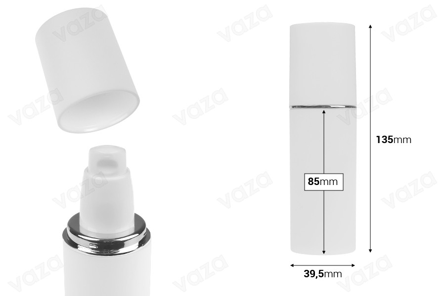 Μπουκαλάκι 50 ml σε λευκό ΜΑΤ χρώμα με ασημί ή χρυσή ρίγα, με αντλία κρέμας και λευκό ΜΑΤ καπάκι Μπουκαλάκι 50 ml σε λευκό ΜΑΤ χρώμα με ασημί ή χρυσή ρίγα, με αντλία κρέμας και λευκό ΜΑΤ καπάκι-εικόνα_διαστάσεις
