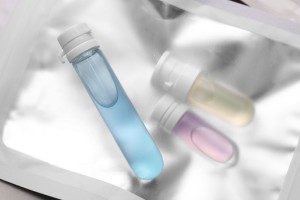 1 ml Glasfläschchen mit Kunststoff-Sicherheitskappe für Probenahme, Arzneimittel und Homöopathen-εικόνα_σύνθεση