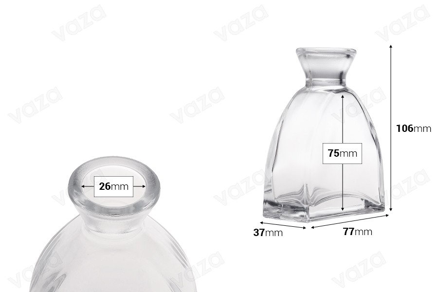 Μπουκάλι 100 ml γυάλινο χωρίς πώμα Μπουκάλι 100 ml γυάλινο χωρίς πώμα-εικόνα_διαστάσεις
