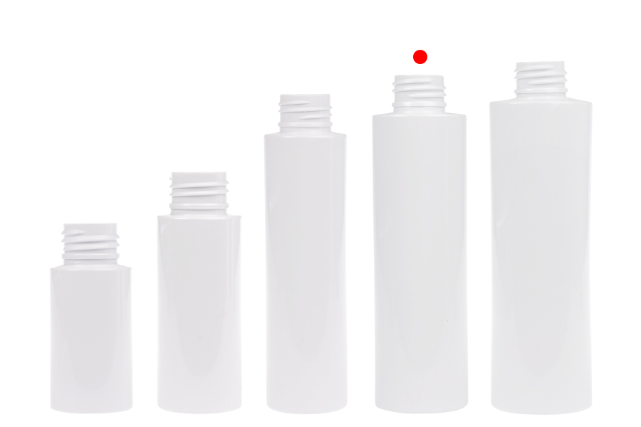 Flacon de 150 ml PET de couleur blanche ou transparente (PP24)-photo_groupe