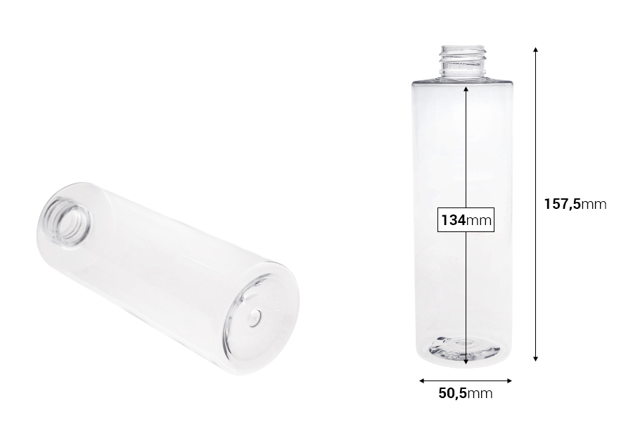 250 ml PET bottle in clear color (PP24)