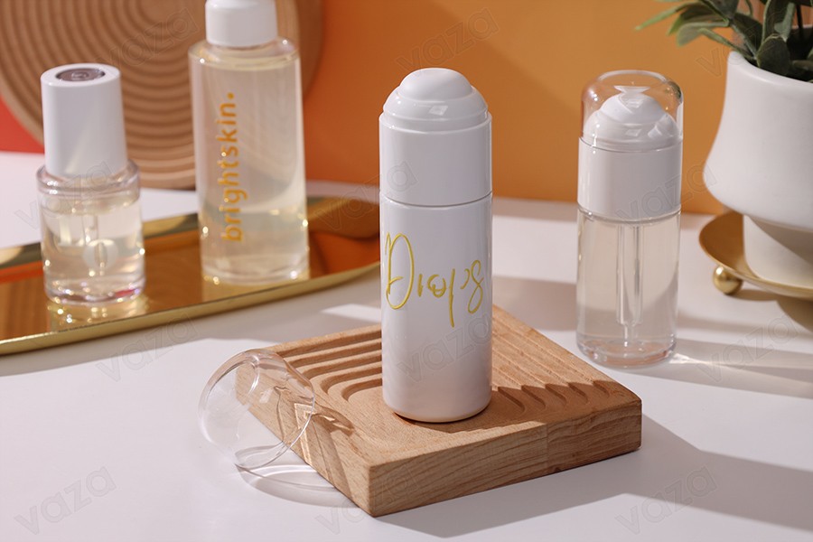 Flacone in plastica (PETG) trasparente da 30 ml con contagocce, tappo trasparente e sgocciolatoio Flacone in plastica (PETG) trasparente da 30 ml con contagocce, tappo trasparente e sgocciolatoio-gruppo_immagini