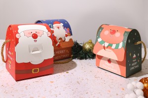 Weihnachtsbox - Geschenktüte mit Griff 100x90x125 mm - 25 Stück-5