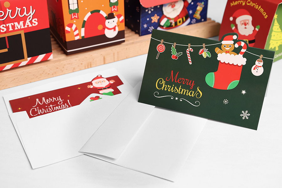 Christmas paper cards - 10 pcs Christmas paper cards - 10 pcs