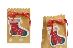 Christmas paper gift bag 120x70x185 mm - 20 pieces-εικόνα_προϊοντική