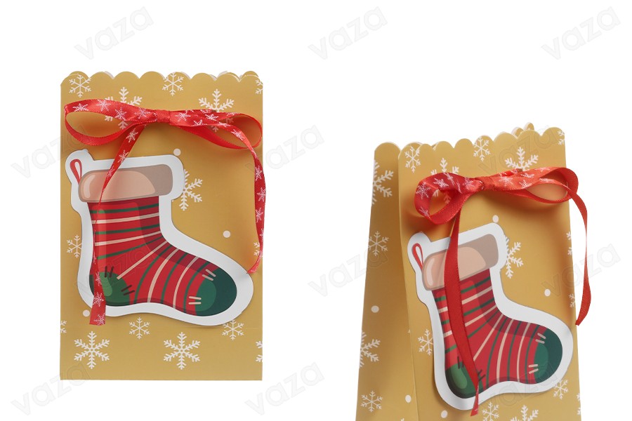 Sac cadeau de Noël en papier 120x70x185 mm - 20 pièces-εικόνα_προϊοντική