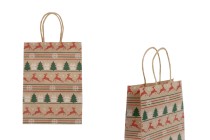 Sac cadeau de Noël en papier 150x75x210 mm - 12 pièces Sac cadeau de Noël en papier 150x75x210 mm - 12 pièces-photo_produit