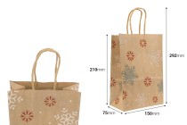 Sac cadeau en papier de Noël dimensions 150x75x210 mm - 12 pièces Sac cadeau en papier de Noël dimensions 150x75x210 mm - 12 pièces-photo_dimensions