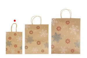 Sac cadeau en papier de Noël dimensions 150x75x210 mm - 12 pièces-photo_groupe