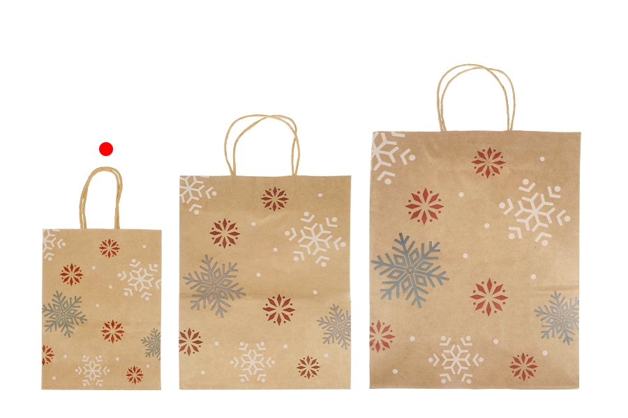 Sac cadeau en papier de Noël dimensions 150x75x210 mm - 12 pièces Sac cadeau en papier de Noël dimensions 150x75x210 mm - 12 pièces-photo_groupe