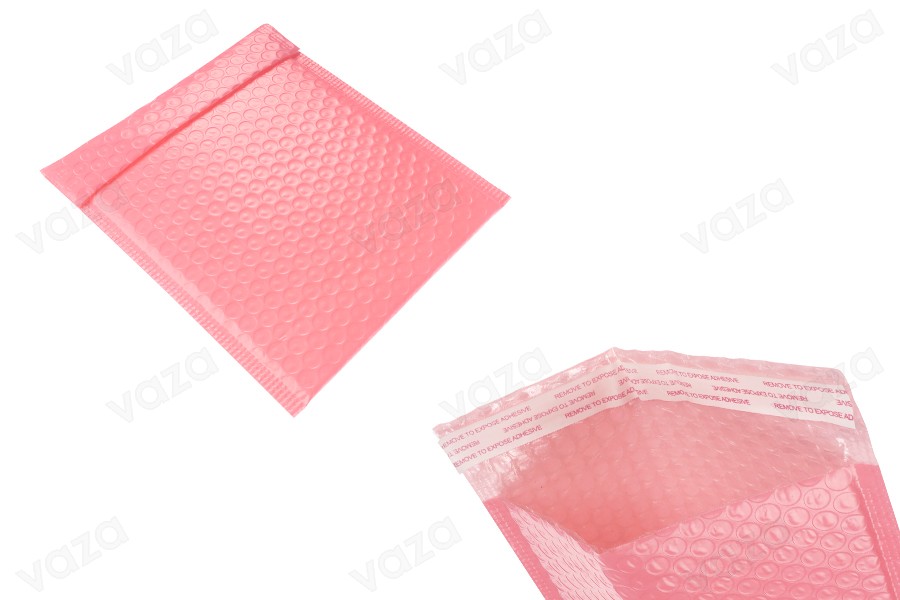 Φάκελοι με αεροπλάστ 16x19,5 cm σε ροζ ματ χρώμα - 10 τμχ-εικόνα_προϊοντική