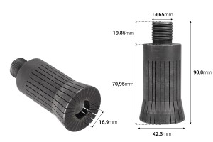 Outil pour placer des anneaux de pulvérisation dans les flacons de parfum avec fermeture à sertir (nécessite l'utilisation de la machine 1068-1)-εικόνα_διαστάσεις