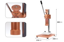 Strumento di chiusura manuale per flaconi di profumo con chiusura a crimpare da 15 mm (richiede l'uso degli attrezzi 1068-1-1 e 1068-1-0).-dimensioni_immagine