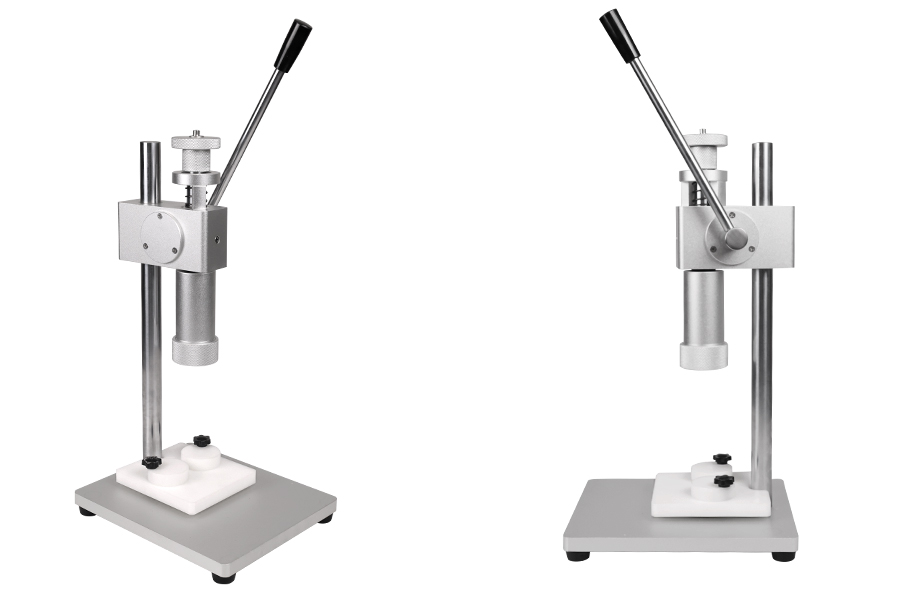 Strumento manuale per sigillare bottiglie di profumo con chiusura a crimpare(richiede l'uso degli strumenti 1068-1-1 e 1068-1-0). Strumento manuale per sigillare bottiglie di profumo con chiusura a crimpare(richiede l'uso degli strumenti 1068-1-1 e 1068-1-0).-immagine_prodotto