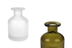 150 ml Glasflasche in mattiertem Klar oder Oliv-1